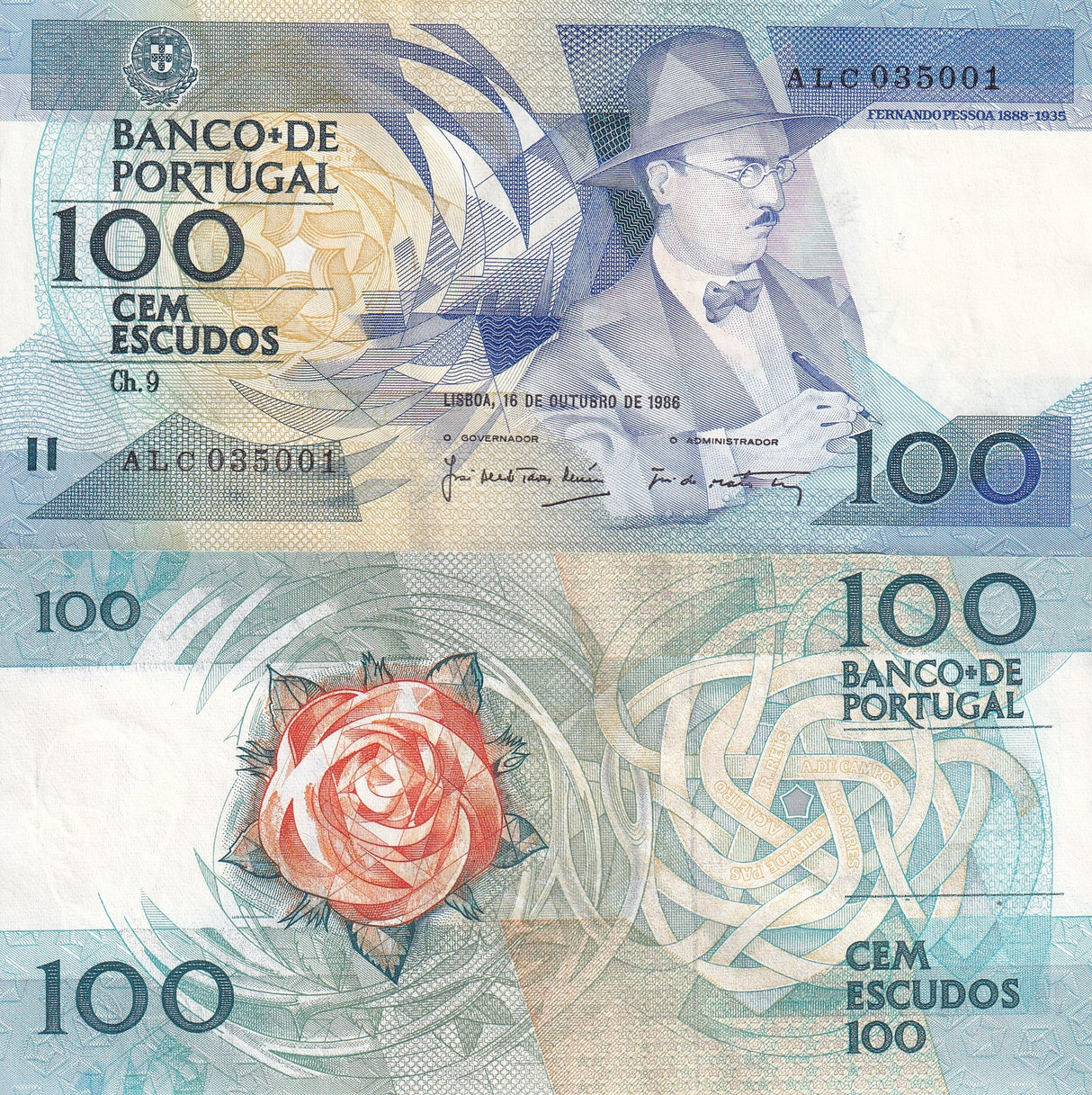 Portugal 100 Escudos 1986 P 179 AUnc
