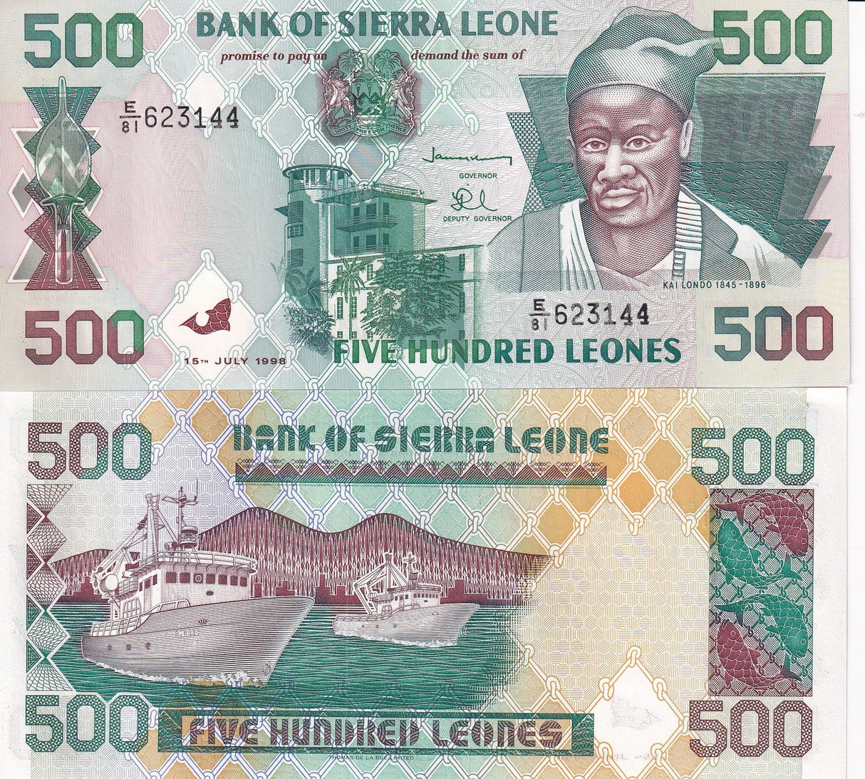 Sierra Leone 500 Leones 1998 P 23 b AUnc