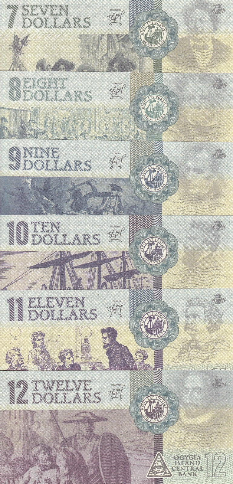 Ogygia Island Set 6, 7 8 9 10 11 12 Dollars 2019 Writers 2nd edition Fantasy