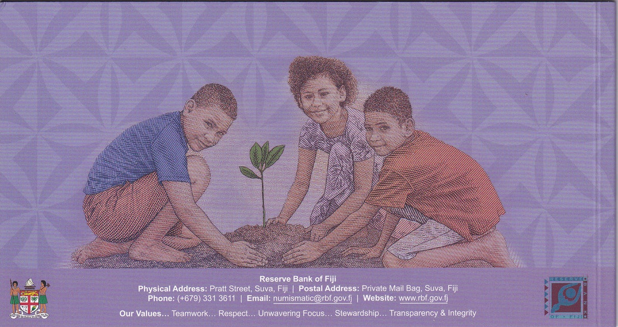 Fiji 10 Dollars 2026 2025 P NEW Polymer IN Folder UNC