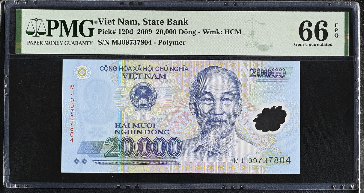 South Vietnam 20000 Dong 2009 P 120 d Gem UNC PMG 66 EPQ