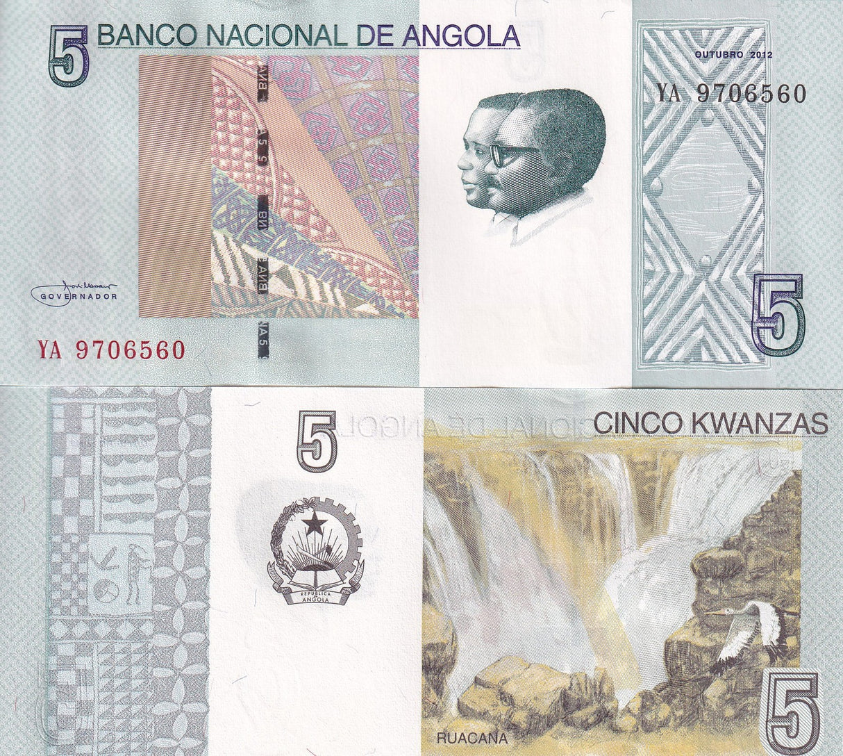 Angola 5 Kwanzas 2012/2017 P 151A UNC