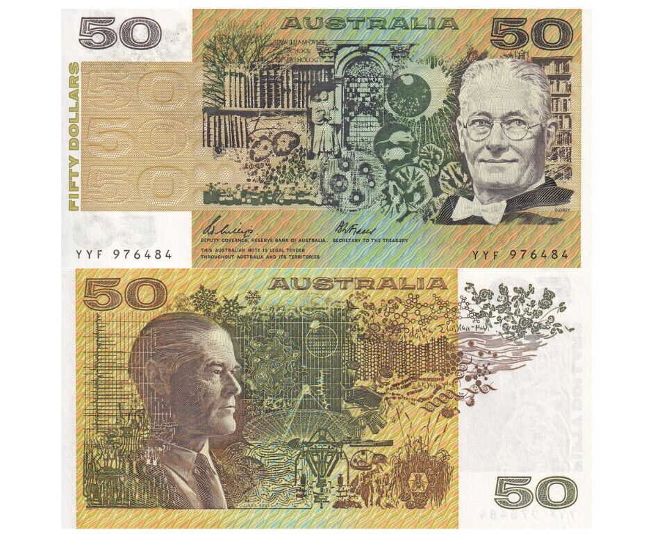 Australia 50 Dollars 1973-1994 P 47 f UNC