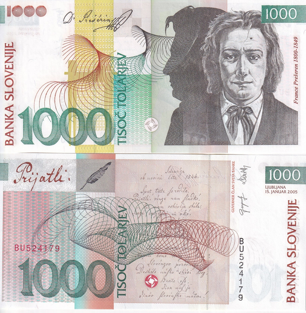 Slovenia 1000 Tolajev 2005 P 32 c UNC