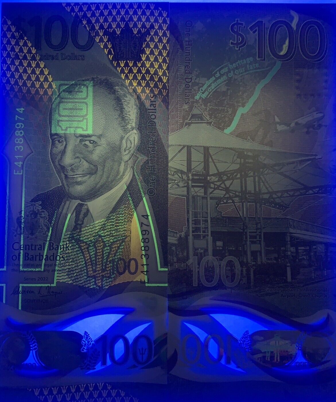 Barbados 100 Dollars ND 2022 Polymer P 85 NEW UNC