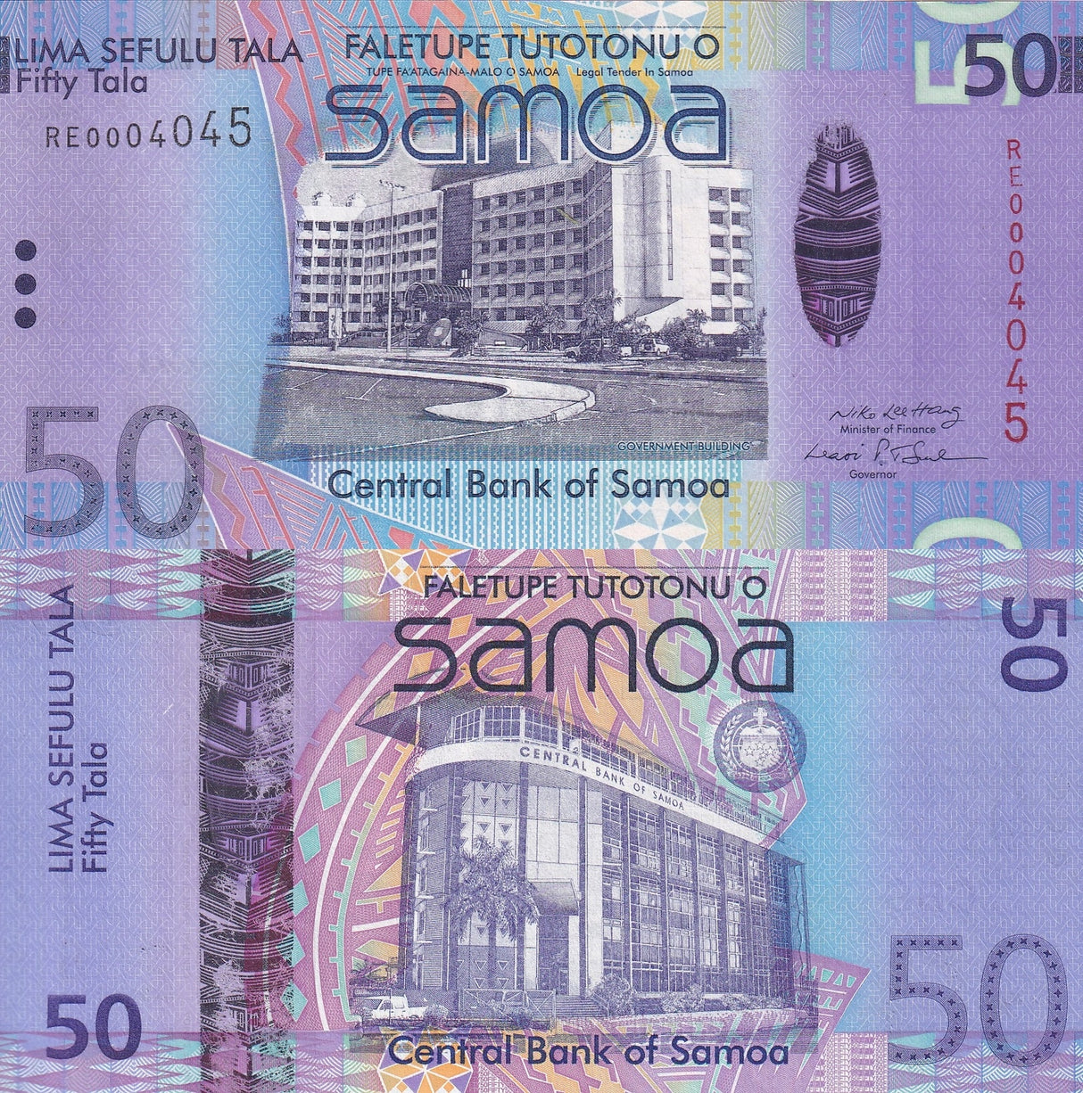 Samoa 50 Tala ND 2008 P 41 a UNC