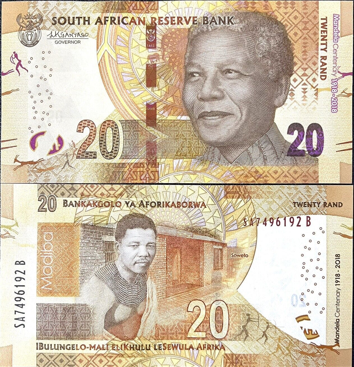 South Africa 20 Rands 2018 Comm. P 144 UNC