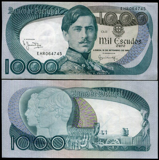 Portugal 1000 Escudos 1980 P 175 b AUnc