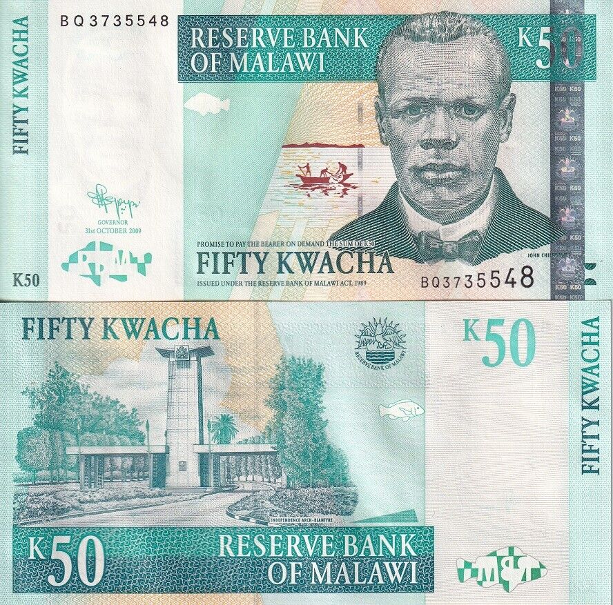 Malawi 50 Kwacha 2009 P 53 d UNC