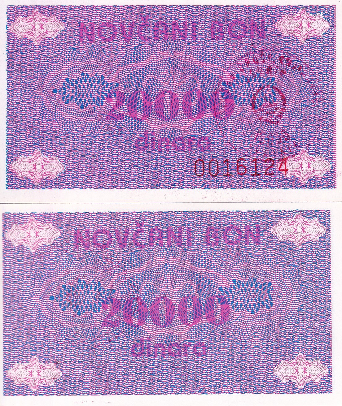 Bosnia & Herzegovina 20000 Dinara ND 1992 P 52Ab UNC