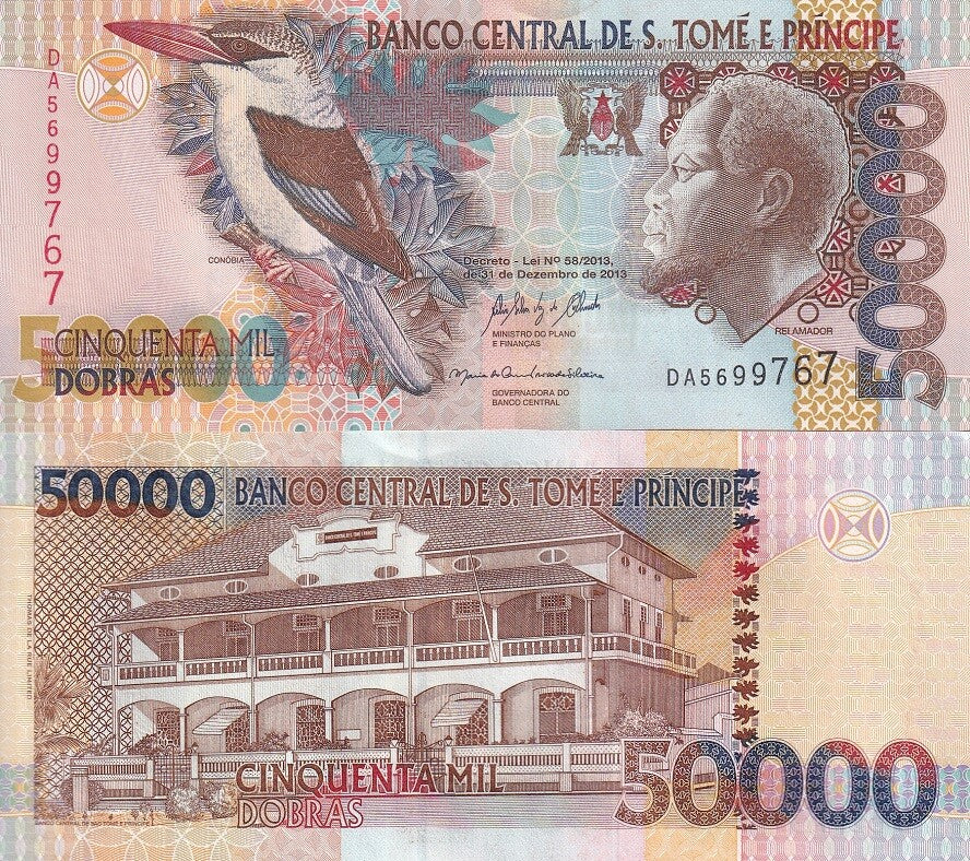 Saint Thomas & Prince 50000 Dobras 2013 P 68 e Sao Tome UNC