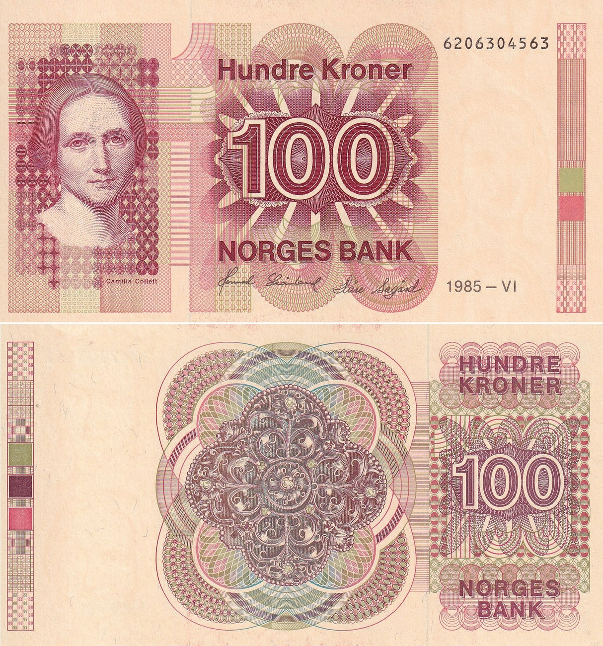 Norway 100 Kroner 1985 P 43 c UNC