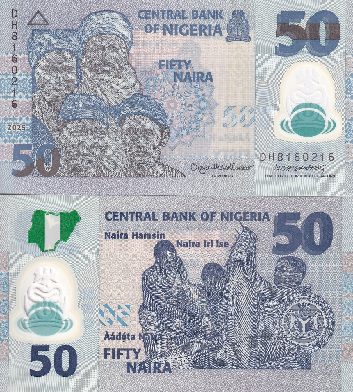 Nigeria 50 Naira 2025 P 40 Polymer UNC