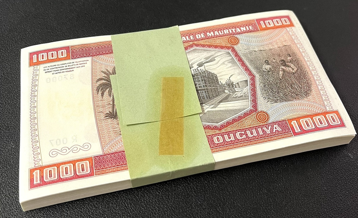 Mauritania 1000 Ouguiya 1981 (2024) P 3D P NL Camel Factory LOT 100 UNC 1 Bundle