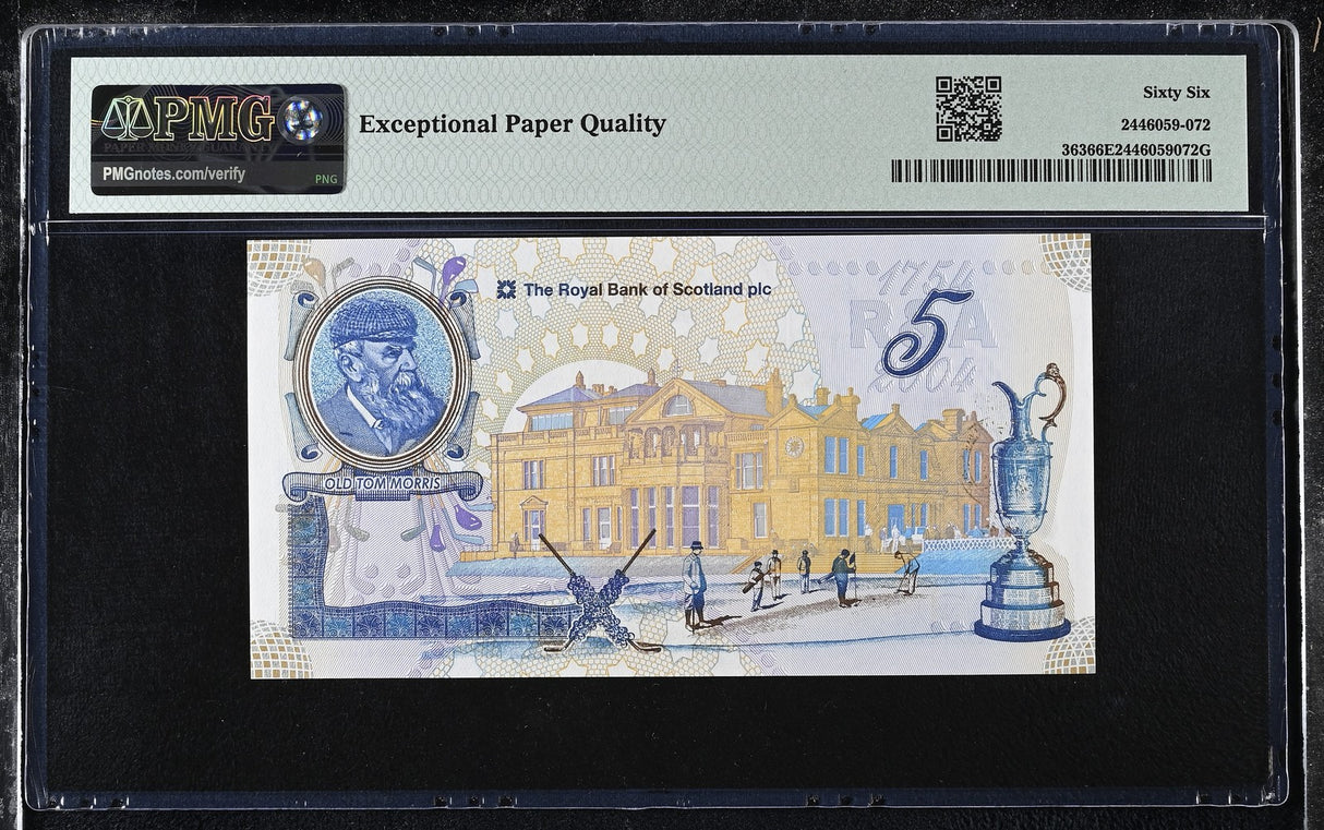Scotland 5 Pounds 2004 P 363 Gem UNC PMG 66 EPQ