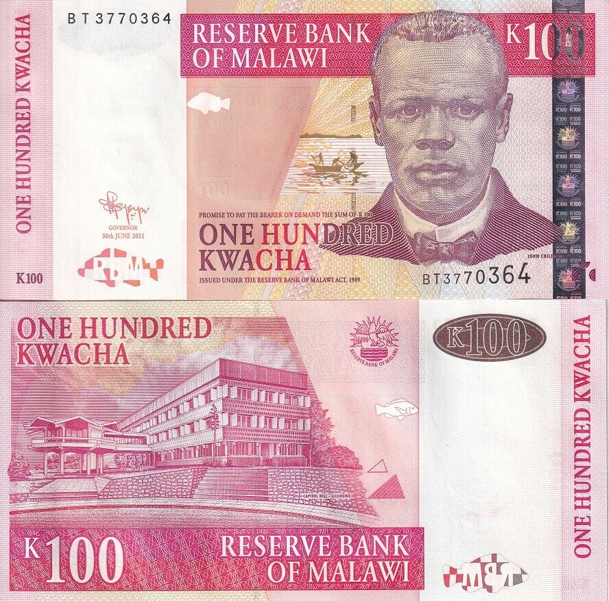 Malawi 100 Kwacha 2011 P 54 c UNC