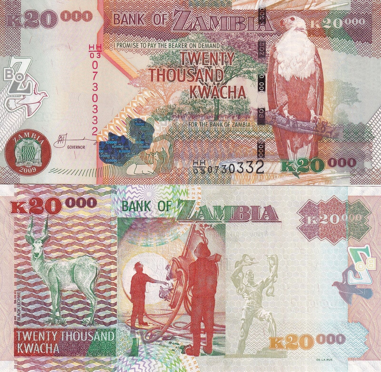 Zambia 20000 Kwacha 2009 P 47 e UNC