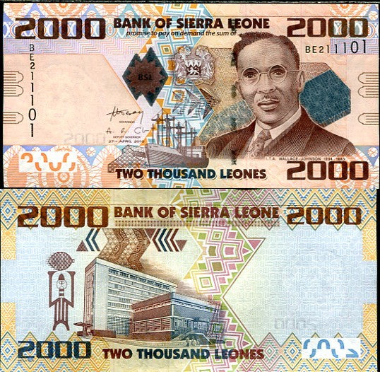 Sierra Leone 2000 Leones 2010 P 31 UNC