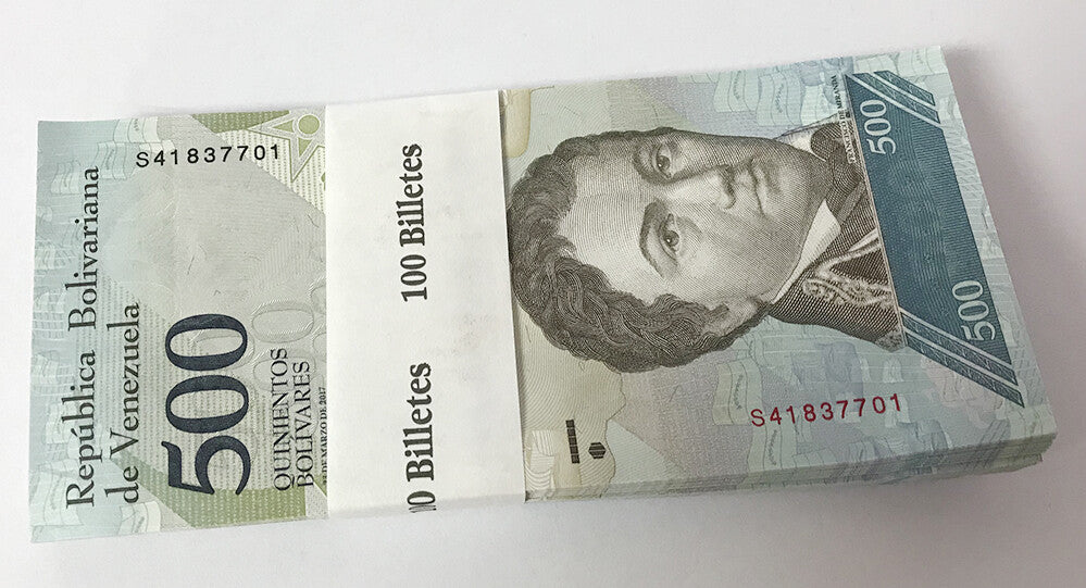 Venezuela 500 Bolivares 2017 P 94 UNC LOT 100 PCS 1 BUNDLE