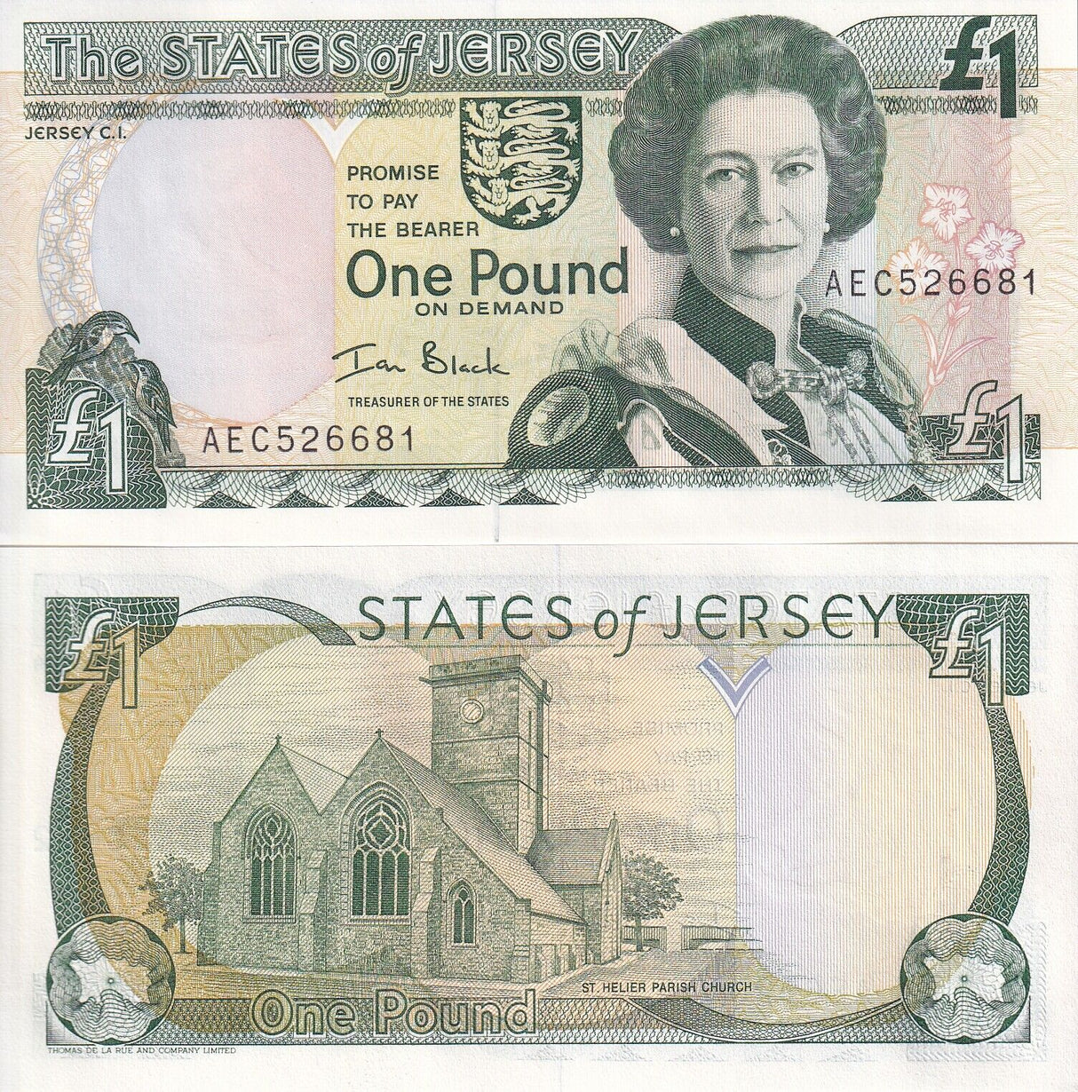 Jersey 1 Pound ND 2000 P 26 b UNC
