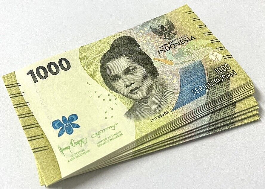 Indonesia 1000 Rupiah Random Year P 162 UNC Lot 20 Pcs 1/5 Bundle