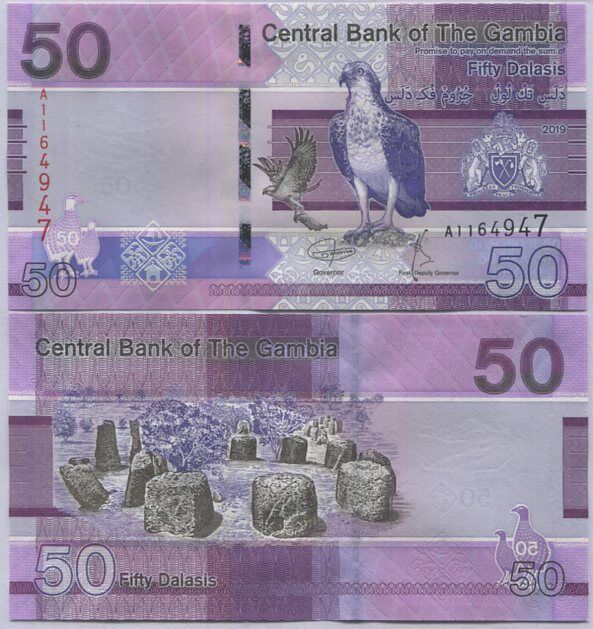 Gambia 50 Dalasis 2019 P 40 UNC