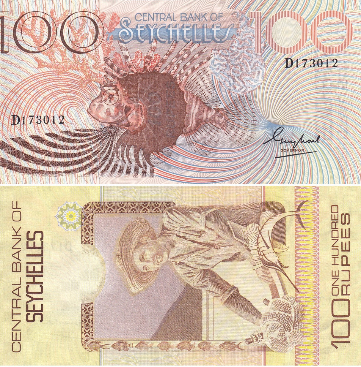 Seychelles 100 Rupees ND 1980 P 31 UNC