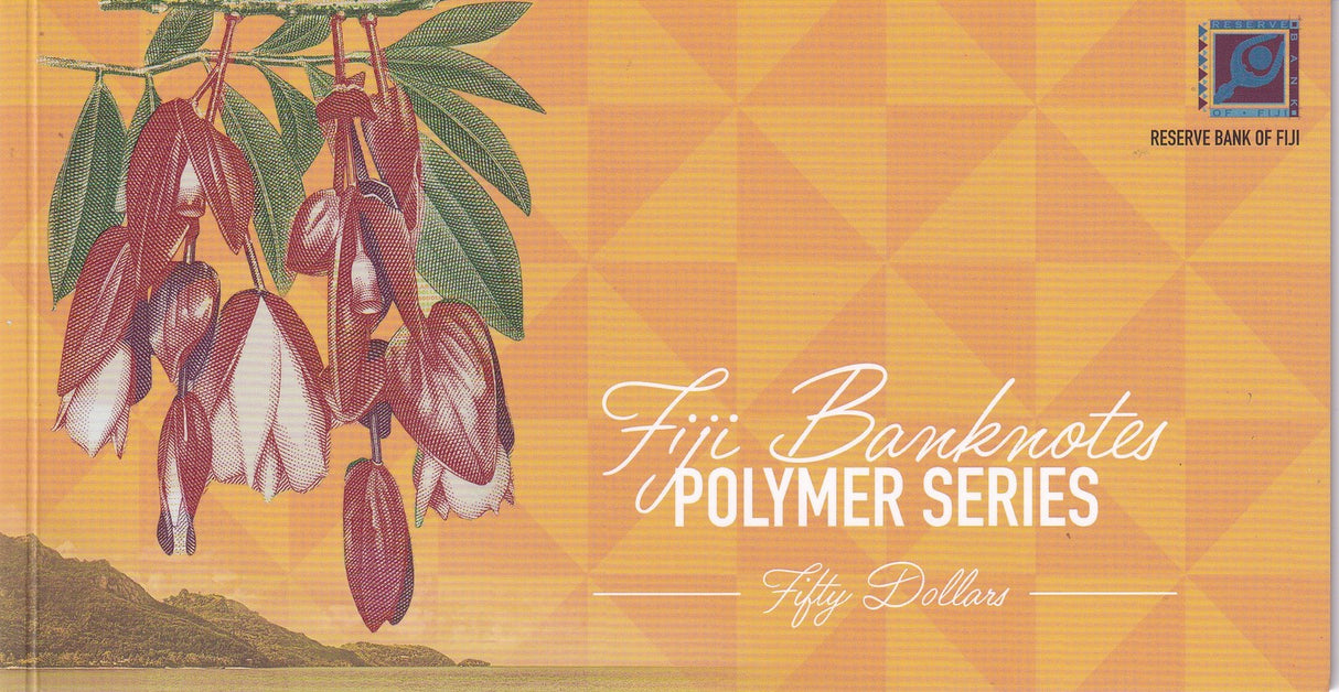 Fiji 50 Dollars 2026 2025 P NEW Polymer IN Folder UNC
