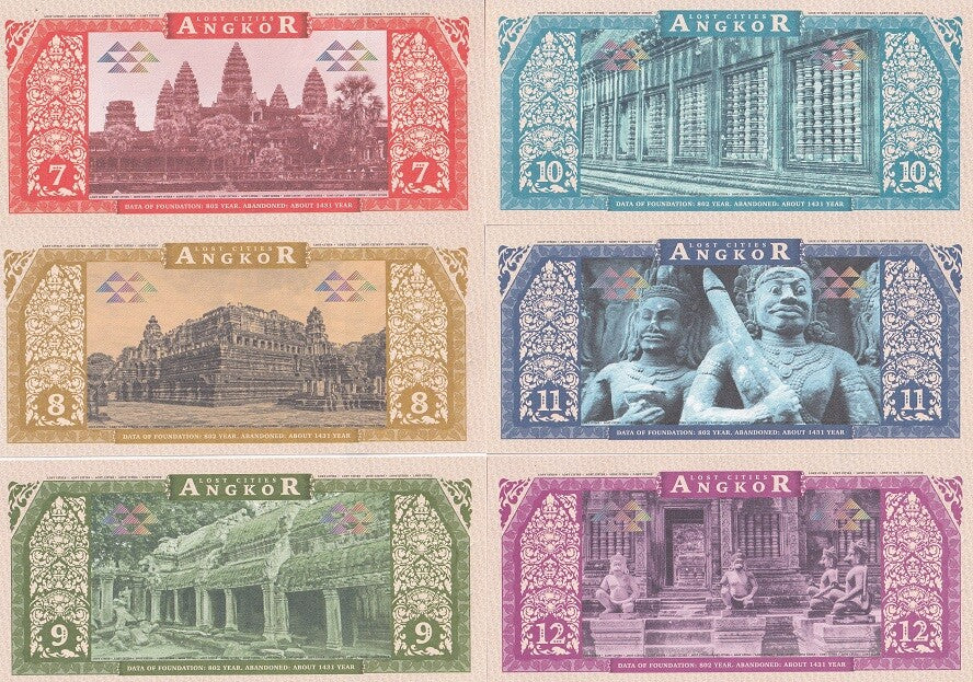 Angkor Set 6 7 8 9 10 11 12 Lost Cities 2016 Fantasy Khmer EMPIRE