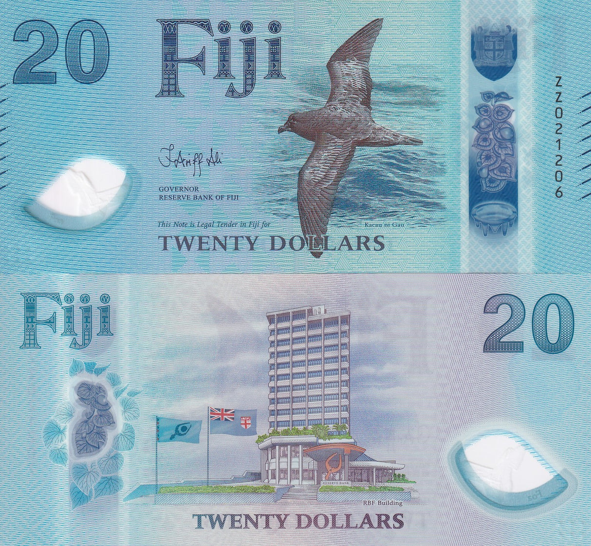 Fiji 20 Dollars 2026 2025 P NEW Polymer REPLACEMENT ZZ UNC