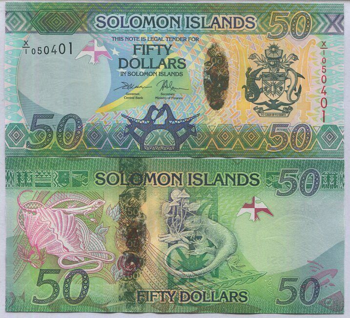 Solomon Islands 50 Dollars 2013 P 35 X/1 Replacement UNC