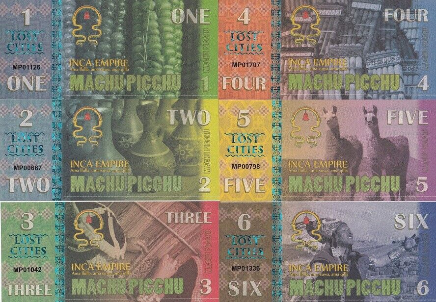Machu Picchu Set 6 1 2 3 4 5 6 Lost Cities 2017 Fantasy