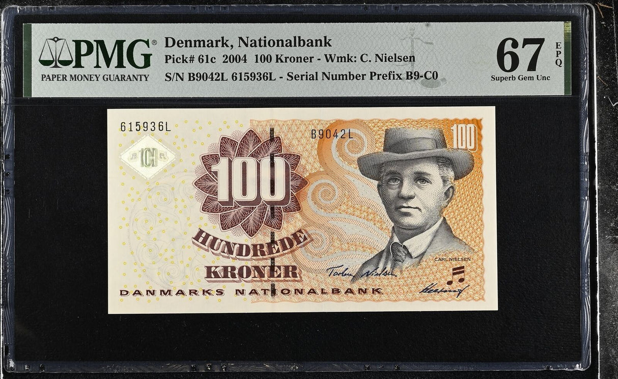 Denmark 100 Kroner 2004 P 61 c Superb Gem UNC PMG 67 EPQ