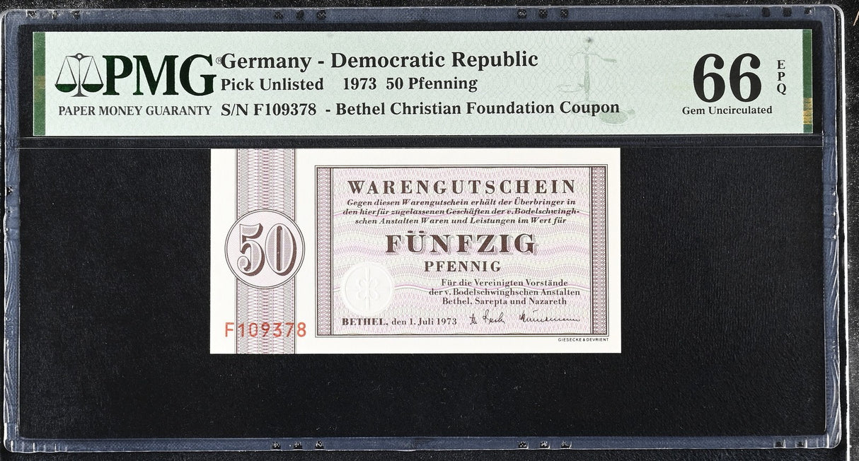 Germany 50 Pfenning 1973 Gem UNC PMG 66 EPQ
