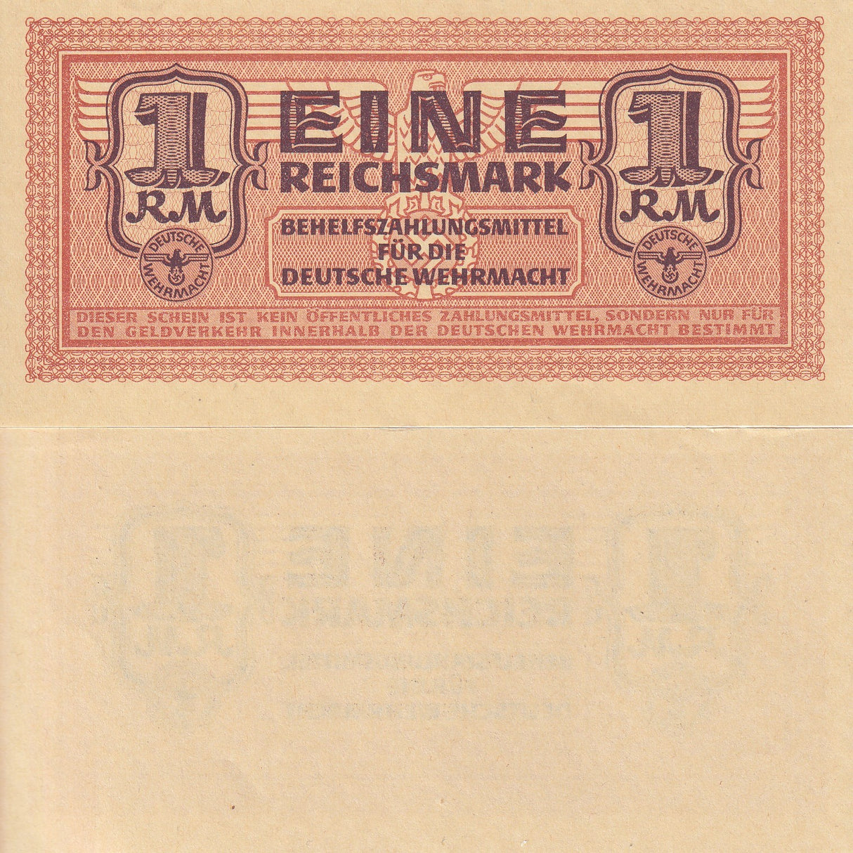 Germany 1 Reichsmark Military 1942 P M36 UNC