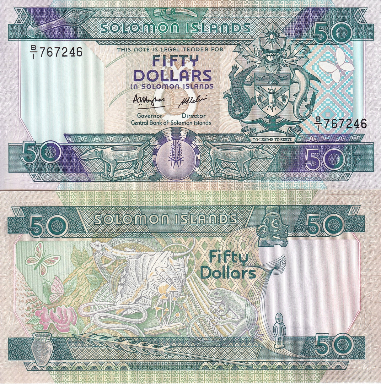 Solomon Islands 50 Dollars ND 1986 P 17 UNC