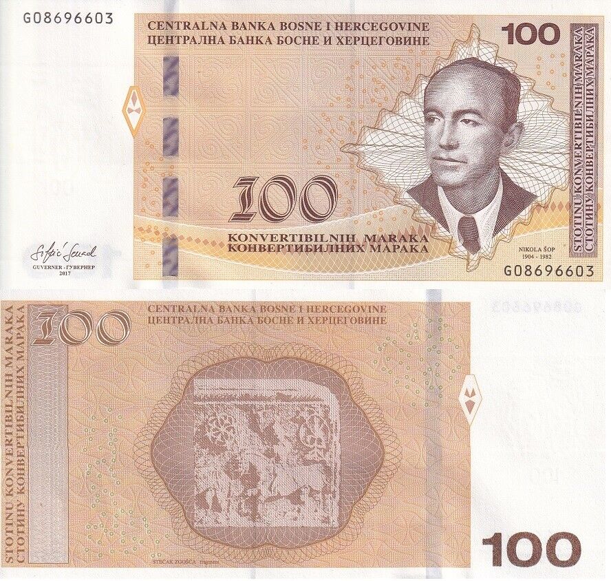Bosnia 100 Convertible Maraka 2017 P 86 b UNC