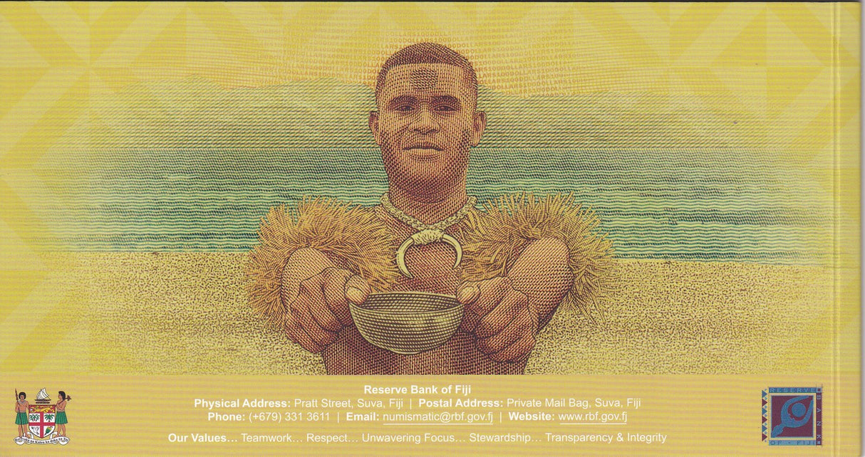Fiji 100 Dollars 2026 2025 P NEW Polymer IN Folder UNC
