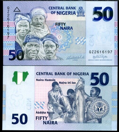 Nigeria 50 Naira 2007 P 35 UNC