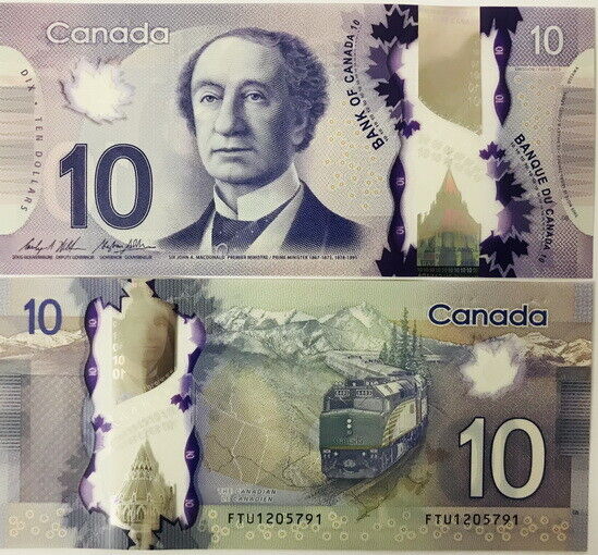 Canada 10 Dollars 2013 P 107 c Wilkins Poloz UNC