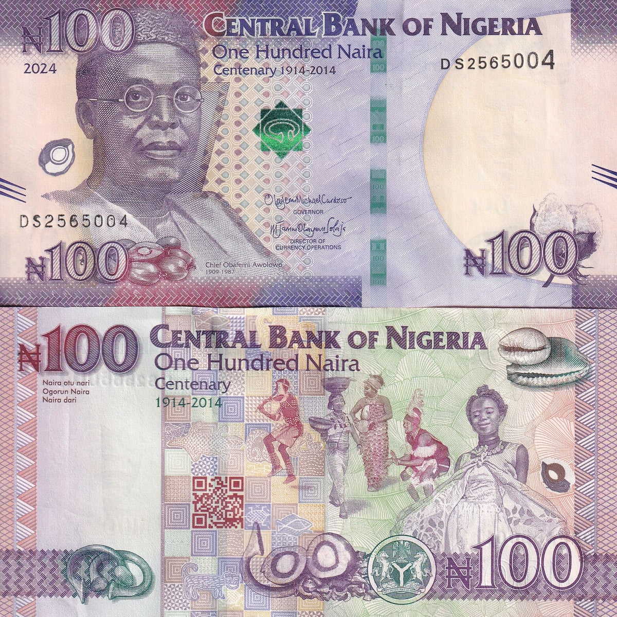 2024 Nigeria Naira Currency Set – 100, 200, 500 & 1000 UNC Banknotes (Brand New From UK)