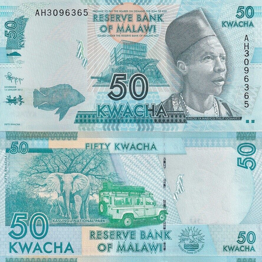 Malawi 50 Kwacha 2012 P 58 a UNC