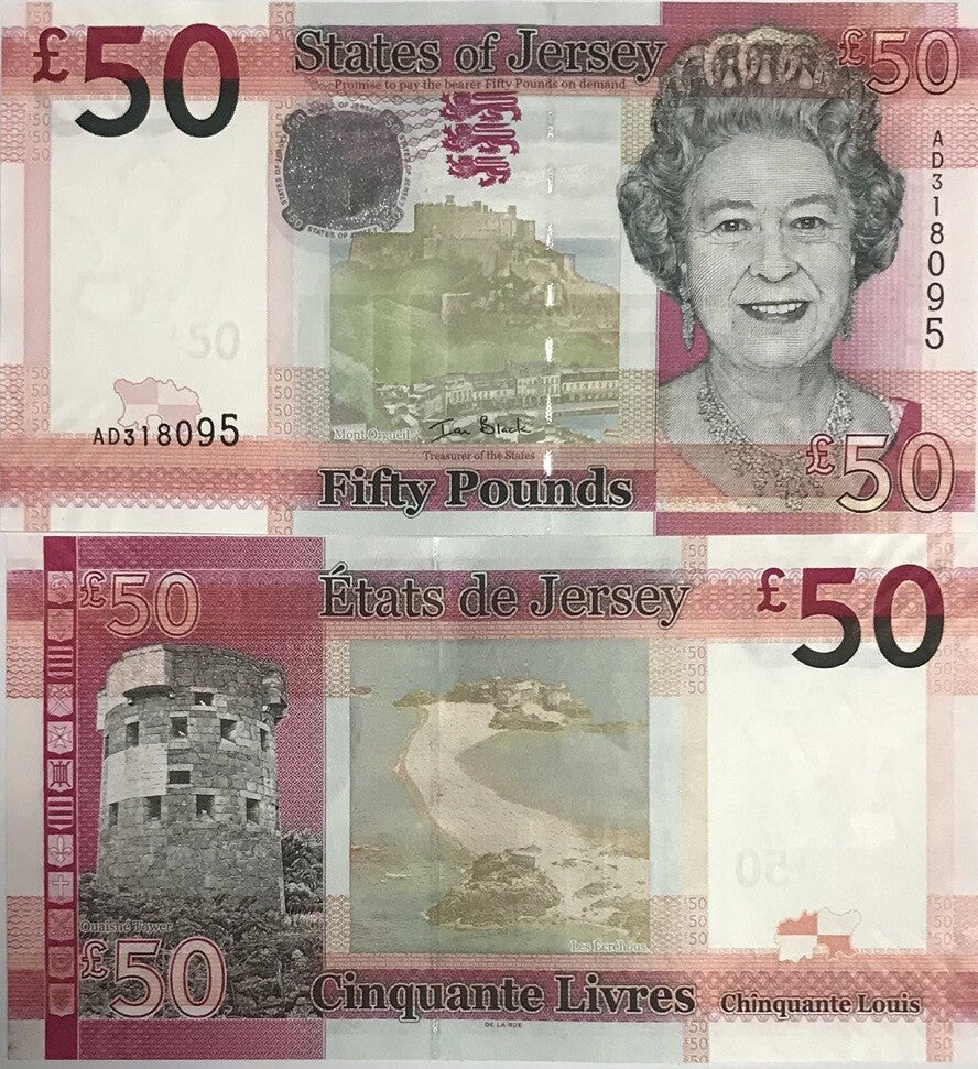 Jersey 50 Pounds 2018 QE II P 36 b UNC