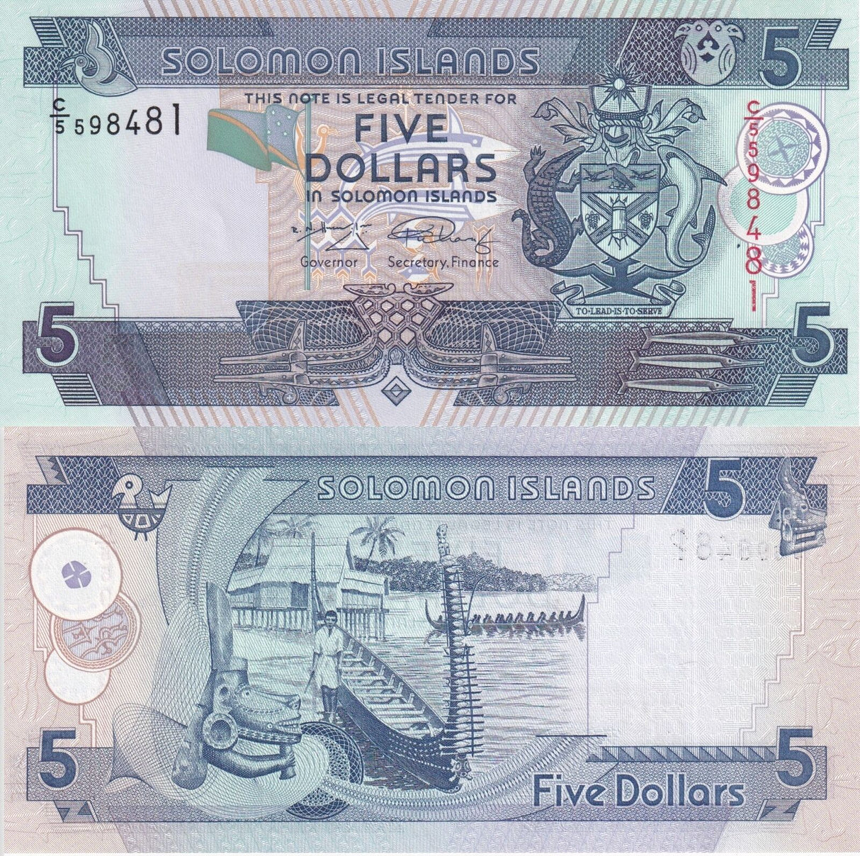 Solomon Islands 5 Dollars ND 2006 C/5 P 26 UNC