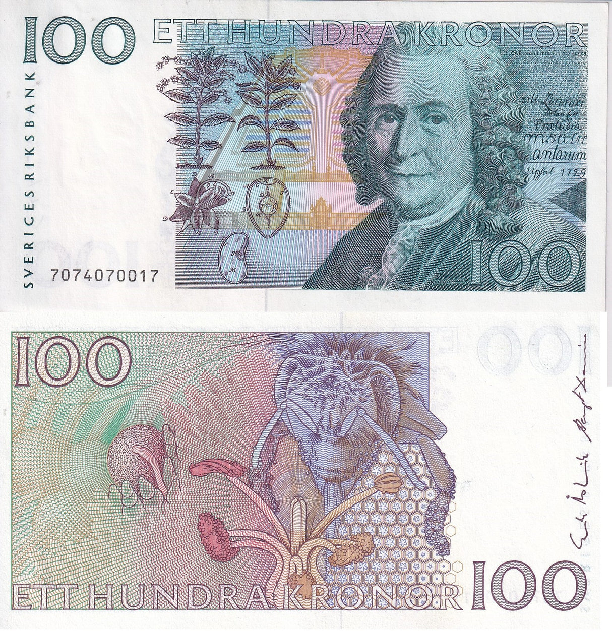 Sweden 100 Kronor 1987 P 57 a UNC