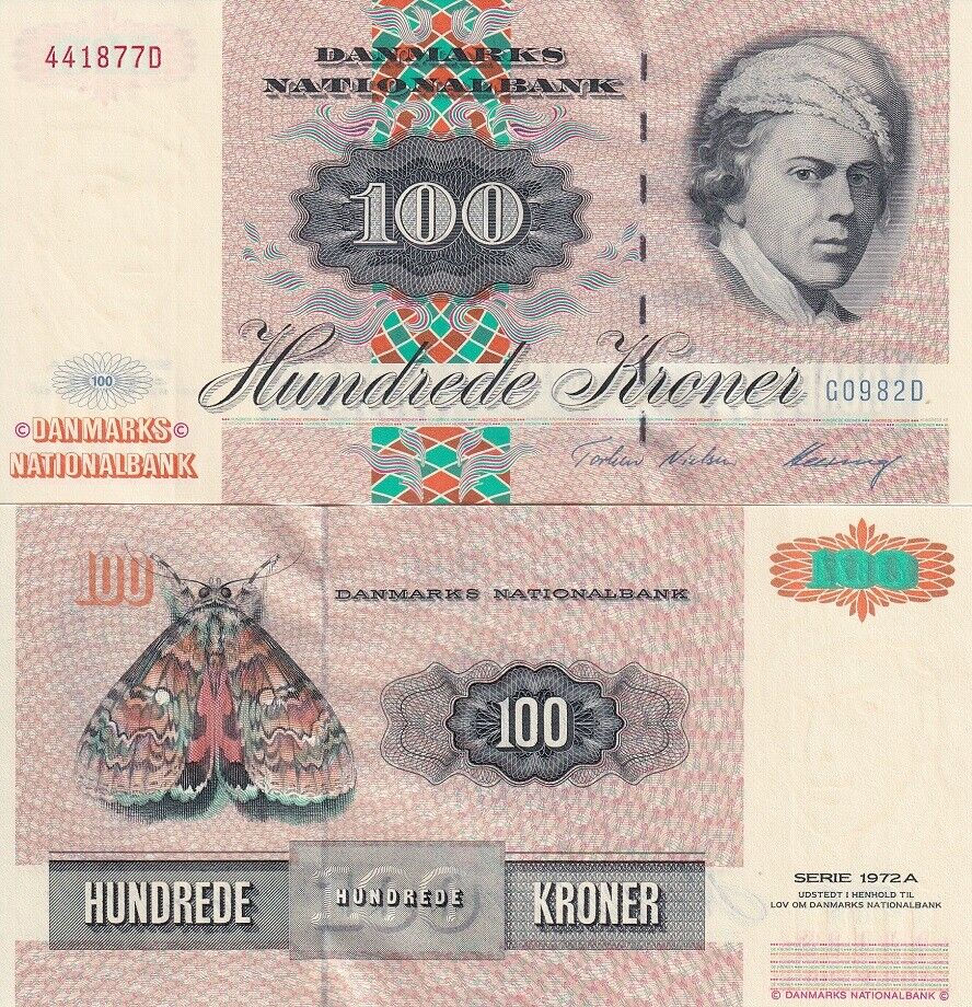 Denmark 100 Kroner 1998 P 54 i UNC