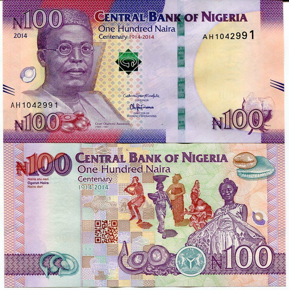 Nigeria 100 Naira 2014 P 41 Comm. UNC