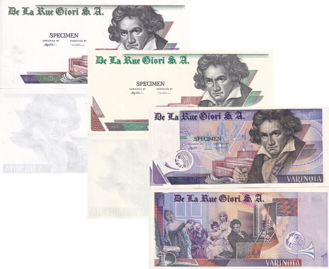 TEST Note set 3 BEETHOVEN SPECIMEN VARINOTA DE LA RUE