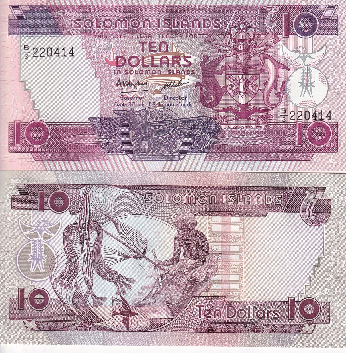 Solomon Islands 10 Dollars 1986 P 15 UNC