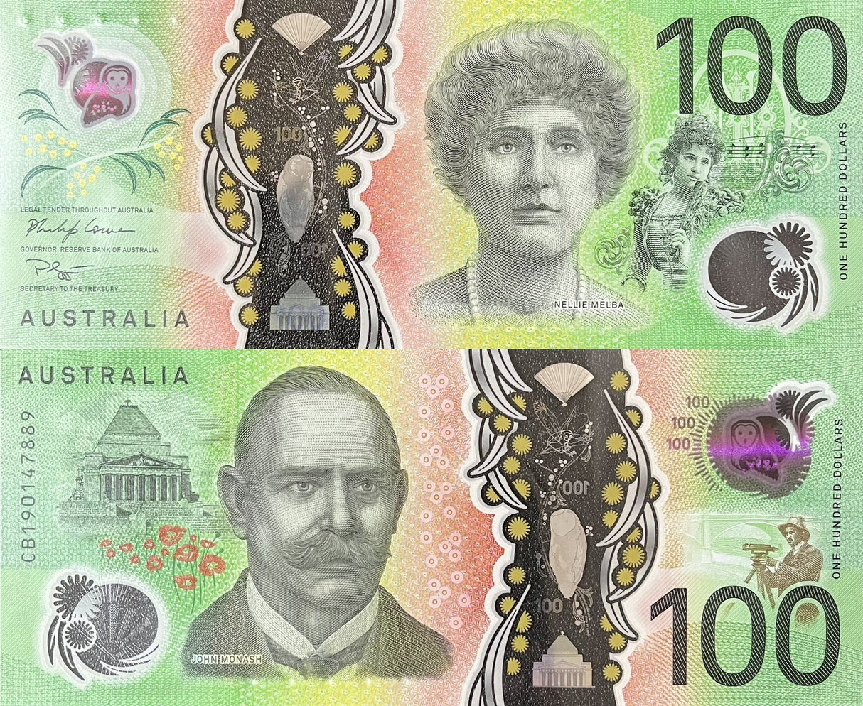 Australia 100 Dollars 2019 P 61 Polymer New Sign UNC